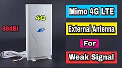 Mimo 4G LTE External Antenna || How to Connect 4G Antenna to Huawei E 8372 h 608 Wingle Dongle Modem