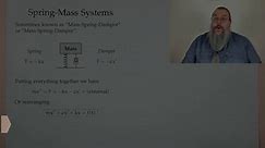 (DiffEQ, Fall 23) 12 - Spring-Mass-Damper systems