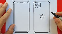 How To Draw Apple iPhone 11 13th Gen