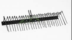 YINTATECH 72in Steel Pine Straw Rake for 3 Point Hitch,Landscape Tractor Rake Attachments for Cat0&1