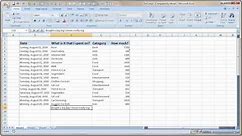 Entering and Formatting Data in Excel