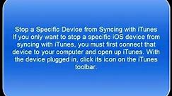 How to Stop iTunes from Automatically Syncing with an iOS Device
