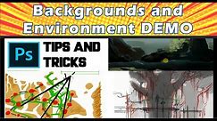 How to Draw Backgrounds - (Digital Art tutorial for Beginners)