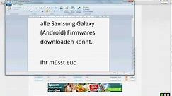 Alle Samsung Galaxy Firmwares Downloaden (SamFirmware)
