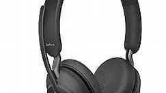 Jabra Evolve2 40 MS Wired Headphones, USB-A, Stereo, Black – Telework Headset for Calls and Music, Enhanced All-Day Comfort, Passive Noise Cancelling Headphones, MS-Optimized with USB-A Connection