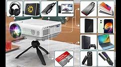 Features highlight! XRPrime 7500Lumens Mini Projector, Full HD 1080P 200” Display Supported