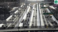 WATCH: Icy I-480 bridge causes multiple crashes