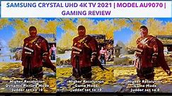 Samsung Crystal UHD 4K TV 2021 | Model AU9070 | Gaming Review | Punchi Man Tech Vlogs
