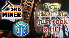 SRBminer update on Dynex situation - Hashrate dropped with Y3ti