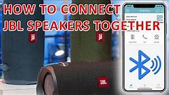 How to Connect JBL Speakers Together