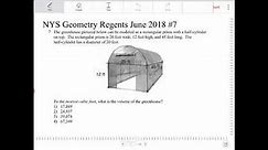 NYS Geometry Regents June 2018 Question 7