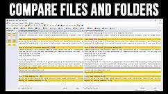 Compare Files and Folders to See Their Differences and Then Merge Them with WinMerge