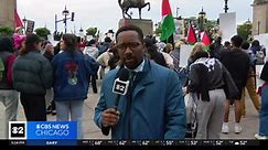 Pro-Palestinian group marches in Chicago's Loop