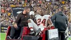 Nick Chubb carted off after injury during Monday Night Football