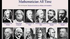 A Brief History of Math timeline