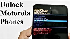 Forgot Password - How to Unlock Motorola Moto G30, Moto G 5G etc.