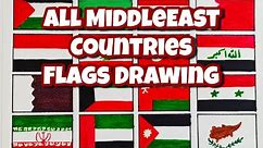 All Middle East Countries Flags Drawing #flags