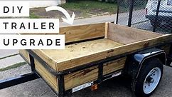CHEAP + EASY DIY 4x6 Trailer Upgrade | How to Build a Plywood Floor and Walls For Your Lowes Trailer
