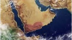 Yemen map and borders, physical map Middle East, Arabian peninsula,...