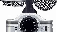 Zoom iQ7 Stereo Mid-Side Microphone for iPhone/iPad, Rotatable Capsule for Alignment with iOS Camera, for Recording Audio for Music, Videos, Interviews, and More
