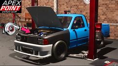Apex Point PC Exploring DRAG RACING Update w/TURBOD Toyota Hilux DRAG BUILD!!