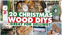 20 GENIUS & SIMPLE Wood Christmas DIY Projects To Make (+ SELL) this Holiday!💰🌲