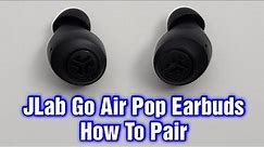 JLab Go Air Pop Earbuds – How To Pair