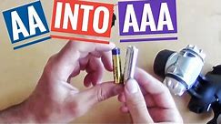 Battery hack: How to turn AA Battery into AAA Battery