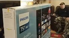 Philips 75" 4K Android TV Unboxing