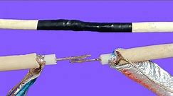 How to connect a TV antenna cable?