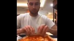 guy rolls pizza meme