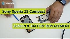 Sony Xperia Z3 Compact - Screen & Battery Replacement | Disassembly | Teardown Guide