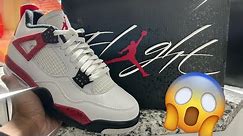 Red Jordan Retro 4s “Red Cement’s” Unboxing & Review 🎯