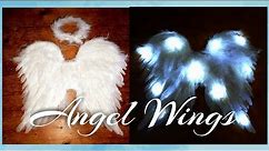DIY Angel Wings / DIY Angel Wings with lights 😇 / Halloween Angel costume/ Christmas Angel costume