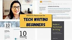 TECHNICAL WRITING BEGINNERS // Advice and Resources