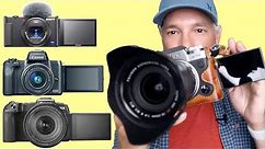 VLOG Cameras $500+: Fujifilm X-T4, Canon M50, Canon EOS RP, Sony ZV-1 vs iPhone