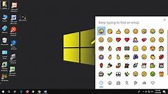 Shortcut key to Insert Emojis Anywhere in Windows 10