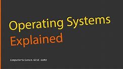 Functions of an Operating System (What is an operating system?)