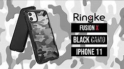 iPhone 11 Ringke Fusion X Black Camo Case