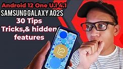 Samsung Galaxy A02s : 30 Tips Tricks & hidden features: Android 12 One ui 4.1