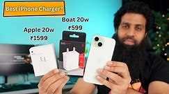Best 20w fast charger for iPhone | Apple 20W vs Boat 20W Charger