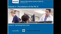 Philips Information Center (PIC iX) - Creating a Saved Strip