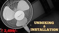 AmazonBasics High Speed Stand Fan 55Watt, 400mm (16 inch) Low Price Amazon Unboxing and installation