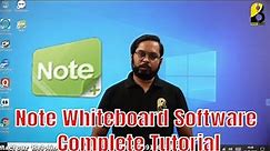 Interactive Panel Note Whiteboard Software Complete Tutorial | Digital Board Review