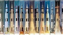 All Apollo Saturn V launches ( Apollo 4 to Skylab 1)