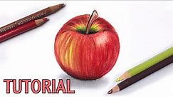 How To Draw An Apple | Color Pencil Tutorial