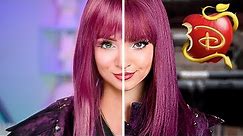 Mal Descendants Transformation | Disney Makeup Tutorial