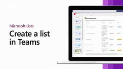 Get started with Lists in Teams
