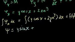 Exact equations example 1