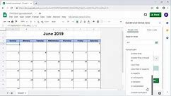 How to Create a Dynamic Monthly Calendar in Google Sheets - Template Provided